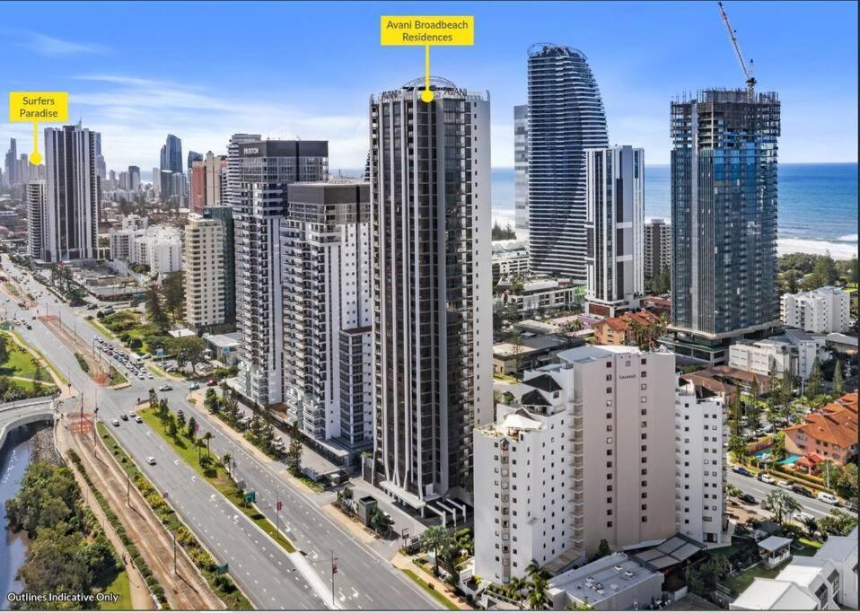 Broadbeach Stunner Modern And Central โกลด์โคสต์ ภายนอก รูปภาพ